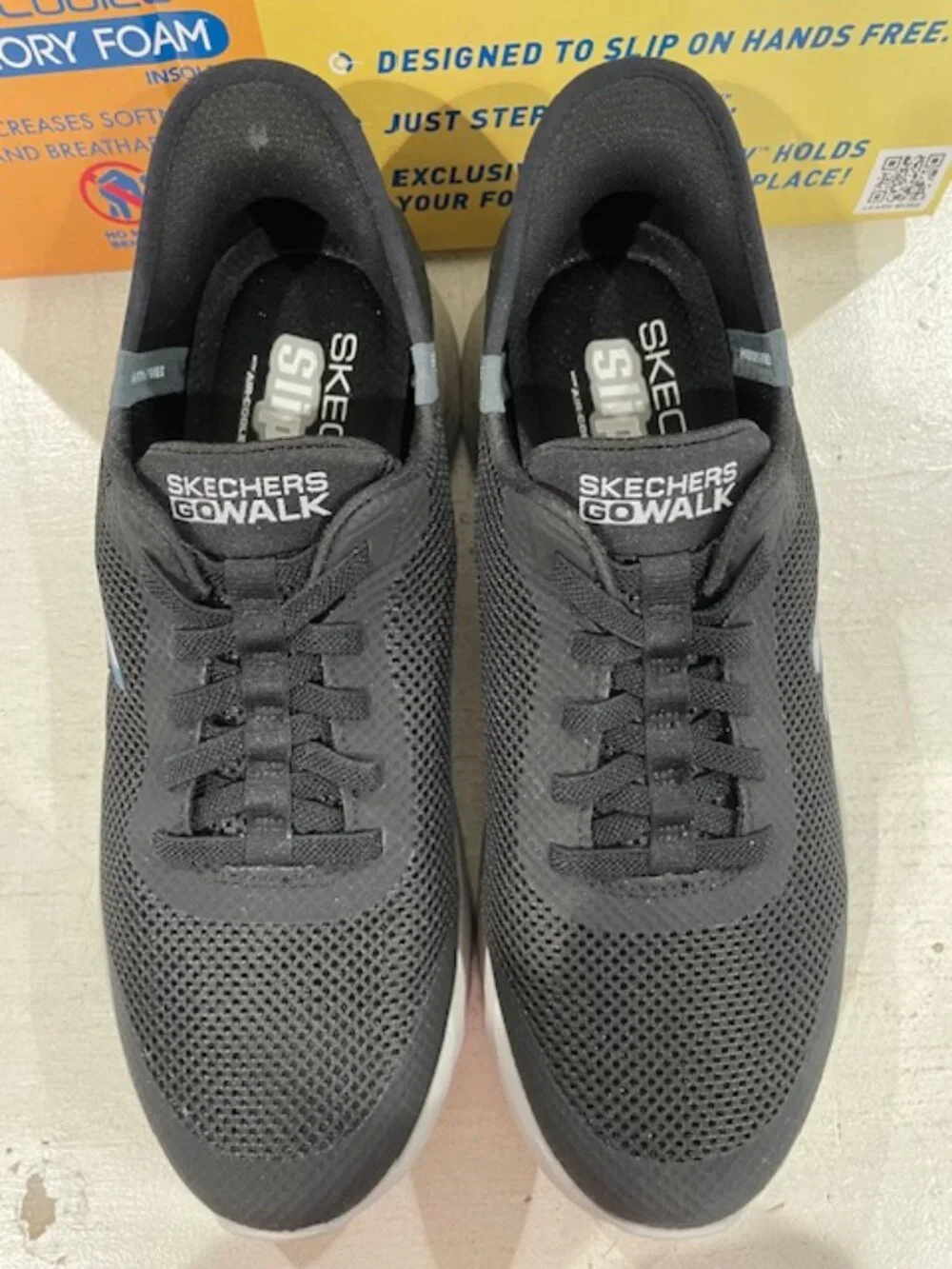 Skechers Men's Slip In Sneakers in Black - size 9.5